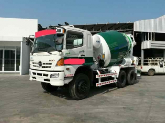ขายดาวน์รถใหม่ป้ายแดง รถ 10 ล้อโม่ปูนซิเมนต์ HINO FM1AKKM 330 แรงม้าปี 2557 โม่คอนกรีต 7 คิว CIMC ขายดาวน์ 833000 แถมประกันชั้น 1 ฟรี
