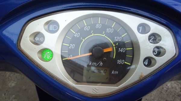 ซูซูกิ เบส125 สตาร์ทมือ รถปี47 ไมล์ดิจิตอลเครื่องเดิมๆแรงดีสภาพเอี่ยม