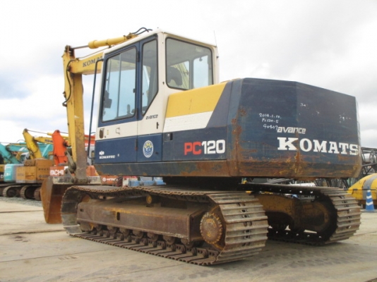 Komatsu PC120-5 เก่านอกไม่เคยใช้งานในไทยพร้อมใช้ สวยสภาพเดิม