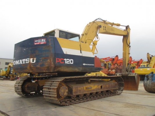Komatsu PC120-5 เก่านอกไม่เคยใช้งานในไทยพร้อมใช้ สวยสภาพเดิม