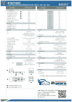 ขายรถโม่ผสมคอนกรีต FOTON TRUCK ใหม่จากโรงงาน แบบ 6x4