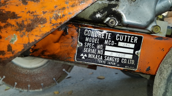 MIKASA concrete cutter