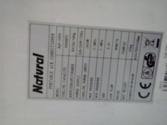 ขายแอร์เคลื่อนที่ 9000BTU