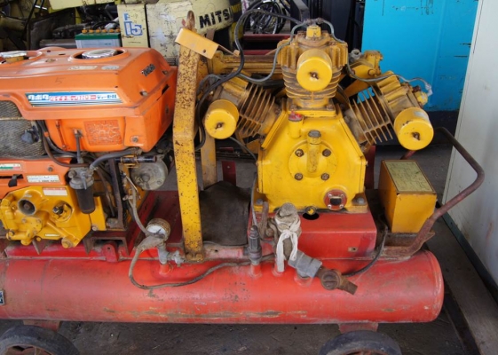 ปั๊มลม แบบ เครื่องยนต์ KUBOTA มือสองญี่ปุ่น