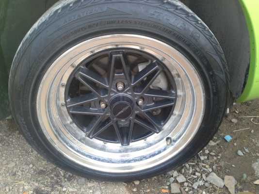 ขายล้อ 15"  4 รู100พร้อมยาง ตามรูปพร้อมใช้