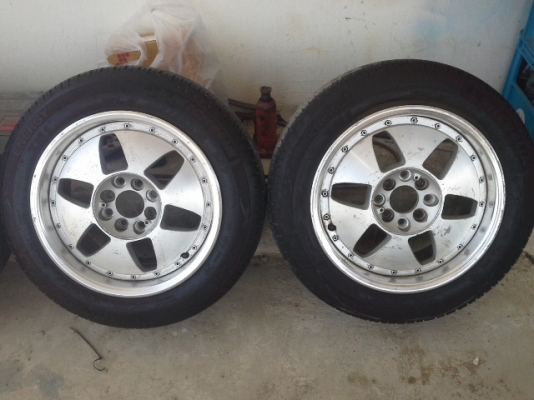 ขายล้อ15" ล้อjapan ฝาไม่มีครับ ขอบเลส พร้อมยาง 2012
