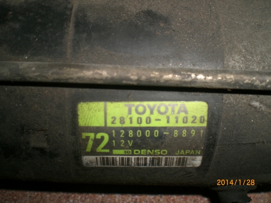 ไดชาร์จ-ไดสตาร์ท toyota 3ลูก1500บาท ใช้งานได้ปกติ