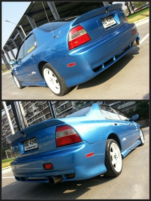 ขายACCORDวางH22AติดLPGหัวฉีดชุดแต่งMUGEN ล้อ17" ดิส4ล้อ เครื่องเสียงชุดใหญ่ สีฟ้าเกล็ดมุข