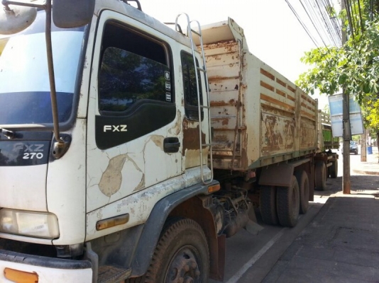 รถอีซูซุ 10 ล้อดั้ม FXZ  270 แรงม้า. ปี 39  ( ขายแม่ , ลูก )  สนใจติดต่อ 081 - 6079515