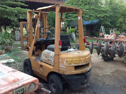 ขายรถฟอร์คลิฟต์ toyota 1.5 ตัน เครื่องเบนซิล