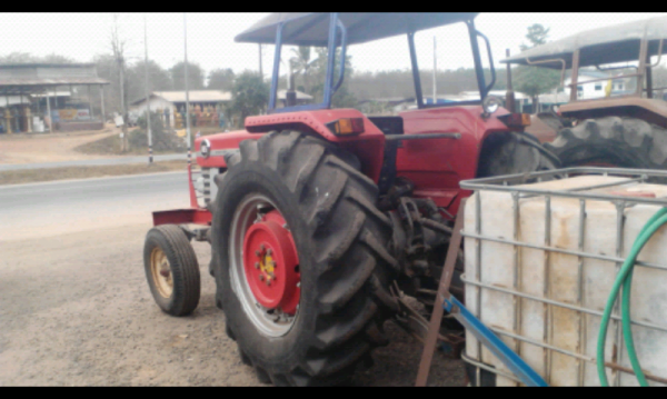 ขายรถไถ massey ferguson 195  ...หางเป็นถังน้ำ.ไม่มีดันดัหน้า