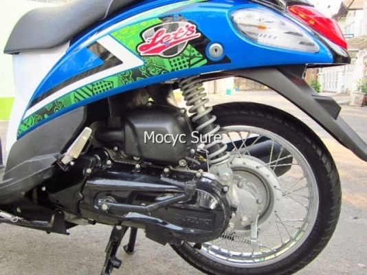 Suzuki Let's สี น้ำเงินขาว รถ10เดือน