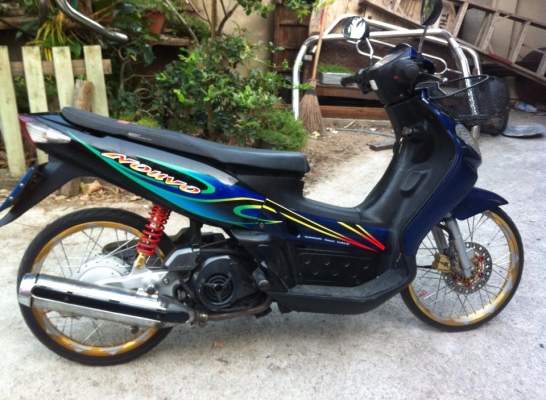 +++ขายนูโวตัวเก่าตัว ทูโทน สีน้ำเงิน ดำเครื่องเดิมๆ เงียบๆ ฟิตเครื่องใหม่ 21999บาท+++