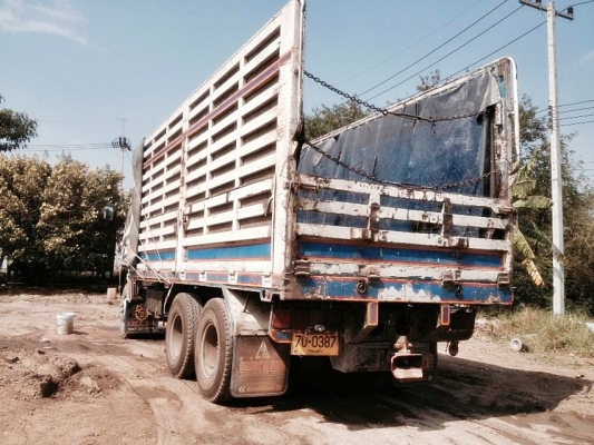ขายรถบรรทุกเก่า 10 ล้อ กระบะเหล็กดั้มพ์ HINO MEGA FM