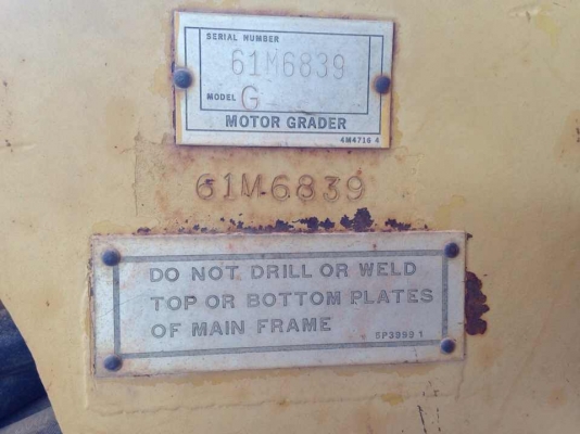 Catterpillar 12G เอกสารเล่ม รถอยู่น่างาน ทุกอย่างเดิม เต็ม ๆ ทำงานได้เลยครับ