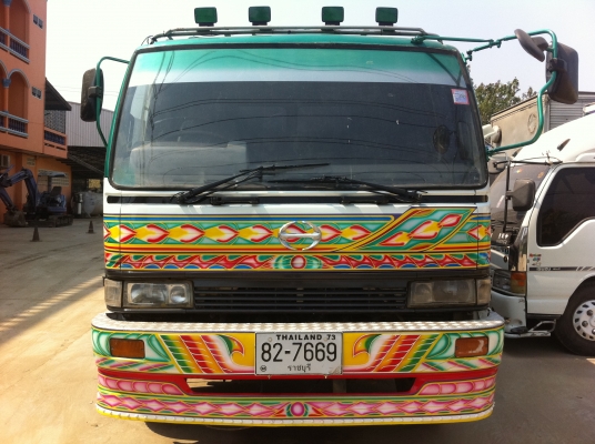 HINO 3H เครื่อง HO7D 195 แรงม้า สภาพทำสี เก็บงานเรียบร้อย พร้อมใช้มาก