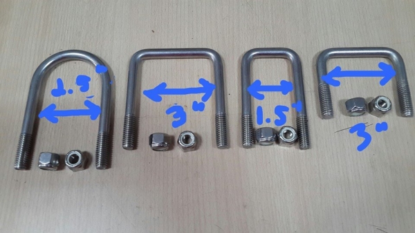 ขาย U-BOLT สแตนเลส สำหรับทำเทเลอร์เรือครับ ขาย U-BOLT สแตนเลส สำหรับทำเทเลอร์เรือครับ