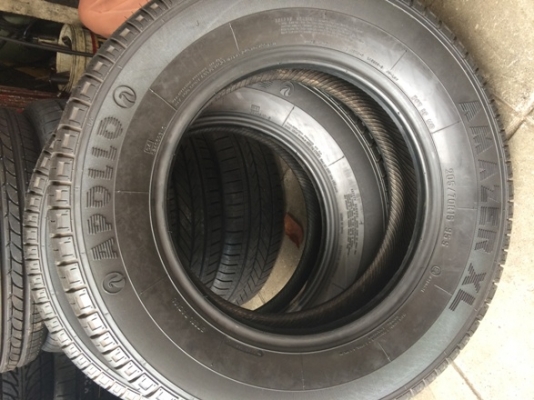 ยางใหม่ ปีเก่า 205/70/15 ยางอินเดีย 1คู่ ยางใหม่ ปีเก่า 205/70/15 ยางอินเดีย 1คู่