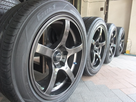 แม็ก prodrive ขอบ17 หน้า8.5 หลัง9.5 พร้อมยาง