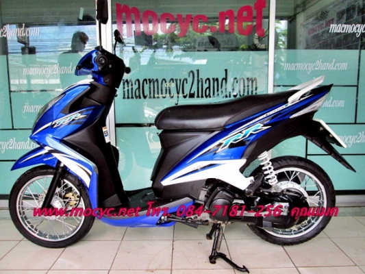 MIO 125 i ลาย RR ไมล์ 2 พันโล  สีนํ้าเงินขาว  ระบบหัวฉีด  แถมฟรี เสื้อ และหมวกกันน็อก  28900