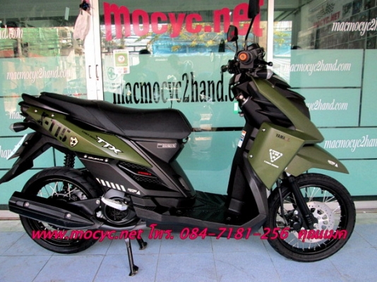 TTX ลายทหาร ปี 55 สีเขียวดำ ไมล์ 6115 โล แถมฟรี ค่าโอน เสื้อ และหมวกกันน็อก 31900 TTX ลายทหาร ปี 55 สีเขียวดำ ไมล์ 6115 โล แถมฟรี ค่าโอน เสื้อ และหมวกกันน็อก 31900