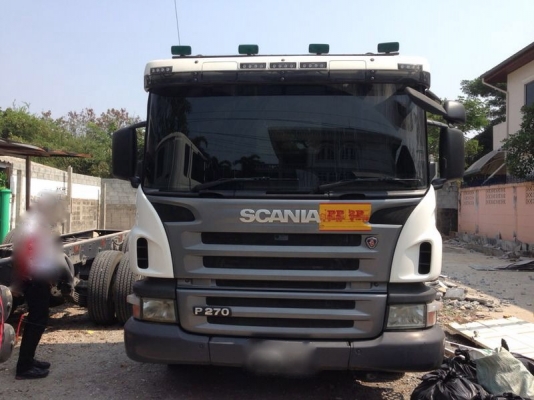 รถ SCANlA.  10 ล้อ.   270 แรงม้า. ปี 55  ( ขายหัว , คัชซี )  ( รถวิ่ง 4,3xx กม. ) สนใจติดต่อ 081 - 6079515
