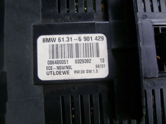 สวิตซ์เปิดไฟหน้ามีเซ็นเซอร์แสงและกรอบช่องแอร์ BMW E46