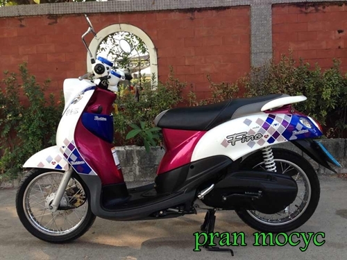 ขายyamaha finoสีขาวน้ำเงินชมพู ปี2012