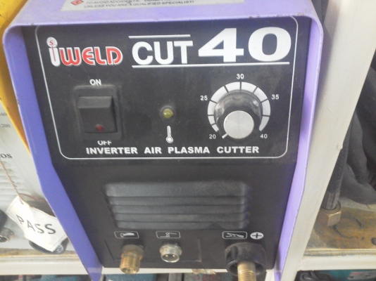 (ยืมVDOมาให้ดู)เครื่องตัดโลหะพลาสมา ยี่ห้อ IWELD รุ่น CUT 40 ใช้งานน้อยมากตัวเครื่องยังใหม่มากพร้อมใช้งานและอุปกรณ์ครบ