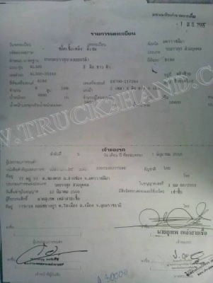 รถบรรทุก 6 ล้อดั้มพ์ HINO รุ่น KL300