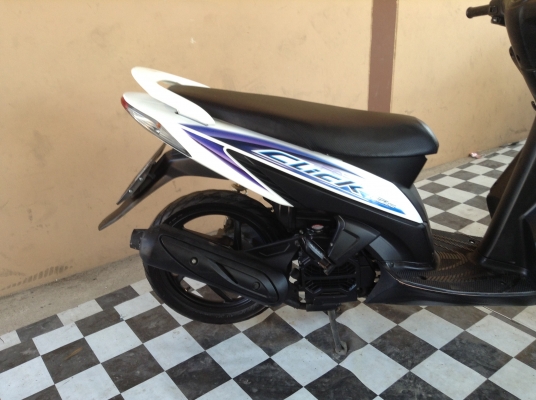 ขาย!!!ฮอนด้าคลิ๊กรุ่นท๊อป ล้อแม็ก (งฉจ343ชลบุรี) ปี50 รถเครื่องดีคับ มีเล่มทะเบียนครบ ภาษีไม่หมด