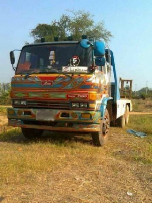 ขายสิบล้อเทเลอร์รถเกี่ยว HINO F18 เครื่องเดิม HO7C 185 แรง 2 เพลา ทะเบียนพร้อม
