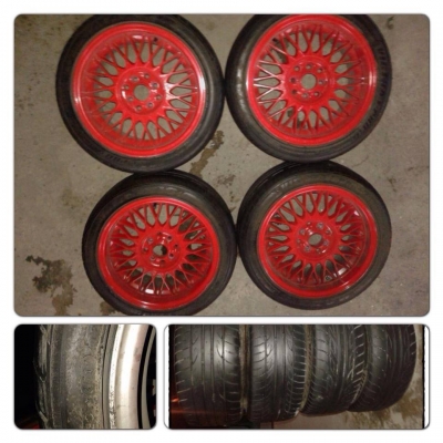 ขายแม็กมือ2ลายBBS ขอบ16 4 รู100/114+ยางปี11 ราคา 6,900 บาทถูก