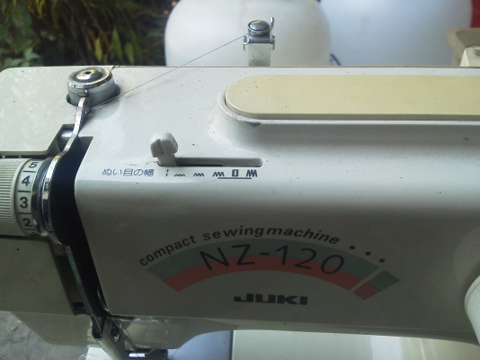 จักรเย็บผ้า JUKI ของญี่ปุ่นพร้อมใช้งานได้เลยมีลายและทำรั่งดุมได้ในตัว