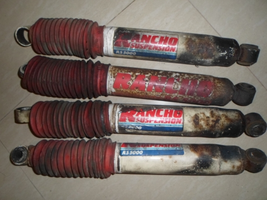 โช้ค rancho rs5000  4ต้น ถอดจากจิ๊ปญี่ปุ่นยกสูง4-5 นิ้ว ญี่ปุ่น ไม่เคยใช้บ้านเรา