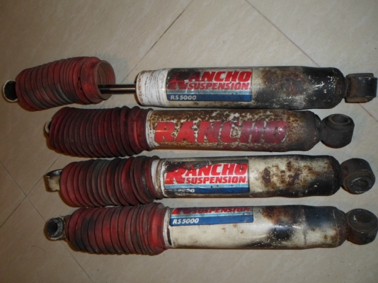 โช้ค rancho rs5000  4ต้น ถอดจากจิ๊ปญี่ปุ่นยกสูง4-5 นิ้ว ญี่ปุ่น ไม่เคยใช้บ้านเรา