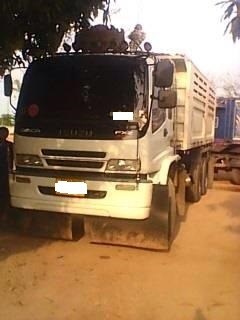 สิบล้อพ่วง Isuzu Deca 320 ปี51 ยูโร 2 แม่ดั้มสามมิตร ลูกมิเนียม ปี52 3คานแท้