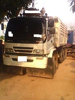 สิบล้อพ่วง Isuzu Deca 320 ปี51 ยูโร 2 แม่ดั้มสามมิตร ลูกมิเนียม ปี52 3คานแท้