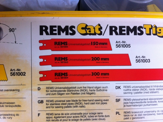 เลื่อยไฟฟ้า REMS ของเยรมัน แบบพกพาใส่ใบได้ขนาด 4 นิ้ว นำไปตัดงานภาคสนามสะดวกมาก