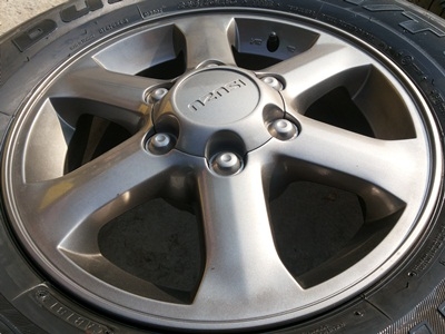 ขายล้อแม็กISUZU 16 นิ้ว 6 ก้าน ( สีกัลเงา ) พร้อมยาง BRIDGESTONE DUELER HT 1 ชุด ขายล้อแม็กISUZU 16 นิ้ว 6 ก้าน ( สีกัลเงา ) พร้อมยาง BRIDGESTONE DUELER HT 1 ชุด