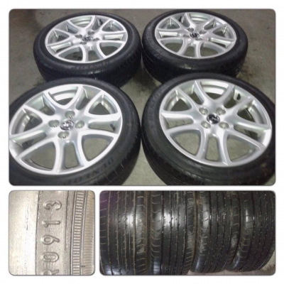 ขายล้อแม็กซ์ Top Mazda 2 4รู100 ขอบ 16 + ยางปี13 ราคา 12,300 บ.ถูก