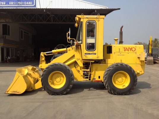รถตัก Komatsu 510 กรองเดี่ยว ซีเรียล 1548X บุ้งกี๋ 1.2Q เก่าญี่ปุ่น นำเข้าเอง