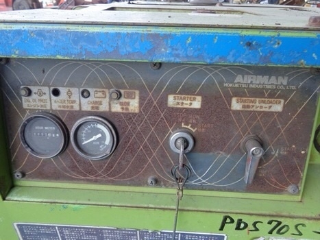 ขายด่วนเครื่องปั๊มลมAIRMAN PDS70S เก่าญี่ปุ่นพร้อมใช้