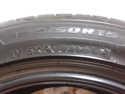 ยางเศษ BRIDGESTONE RE002 195 50R15 เส้นนึง800
