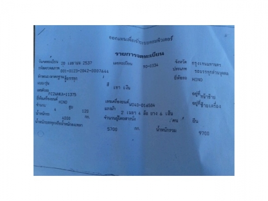 ขายHINO FC ตู้แห้งยาว5เมตร เครื่องดี แคชซีสวย เอกสารพร้อมโอน