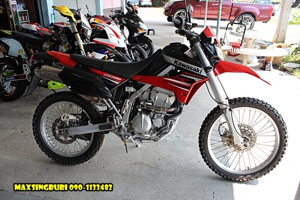 แม็กสิงห์บุรี//KAWASAKI KLX250CC ปี2008 สภาพดี ทะเบียนแท้พร้อมโอน 82000 ด่วน