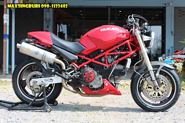 แม็กสิงห์บุรี//DUCATI MONSTER M900 ปี98 สวยๆแต่งเก๋าๆ โหดๆ แรงๆ เสียสรรพาสมิตรแล้ว 159000 ด่วน