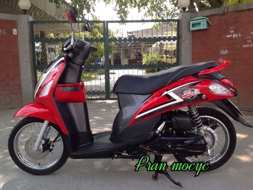 ขายsuzuki lets สีเเดงเทา ปี2013