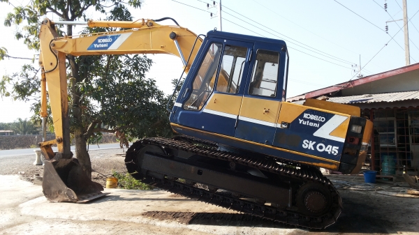 ขายแล้ว1050000รถเเม็คโครKOBELCO SK045-120-มาร์คทูรถนำเข้าเก่าญี่ปุ่นเเท้ไม่เคยใช้งานเมืองไทยเลย