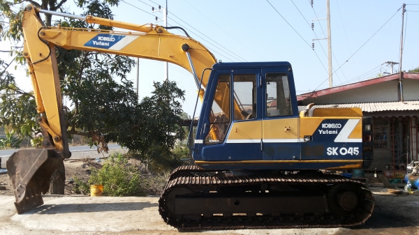 ขายแล้ว1050000รถเเม็คโครKOBELCO SK045-120-มาร์คทูรถนำเข้าเก่าญี่ปุ่นเเท้ไม่เคยใช้งานเมืองไทยเลย